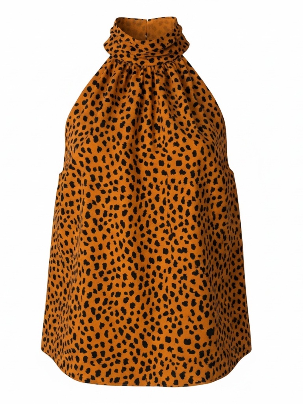 Joie NWOT Halter Leopard-Print Blouse - Size XS